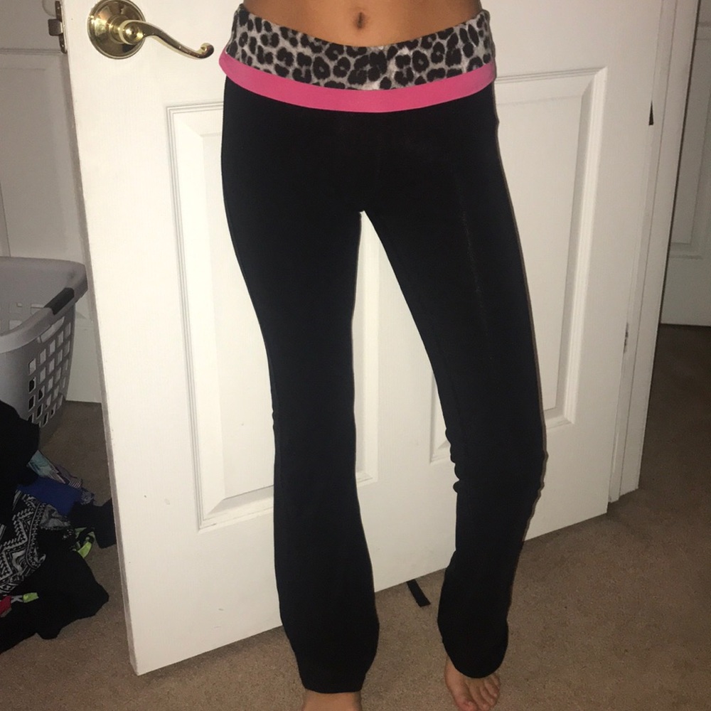 Pink yoga pants